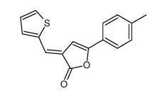 (E)-5-(4-methylphenyl)-3-(2-thienylmethylene)-2(3H)-furanone结构式