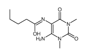 Pentanamide,N-(6-amino-1,2,3,4-tetrahydro-1,3-dimethyl-2,4-dioxo-5-pyrimidinyl)-结构式