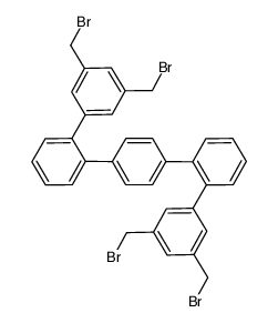 2,2''-bis(3,5-bis(bromomethyl)phenyl)-p-terphenyl结构式