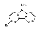 3-bromo-9H-carbazol-9-amine结构式