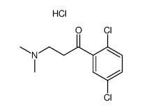 1-(2,5-dichloro-phenyl)-3-dimethylamino-propan-1-one, hydrochloride结构式