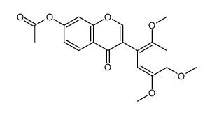 7-Acetoxy-2'.4'.5'-trimethoxy-isoflavon结构式