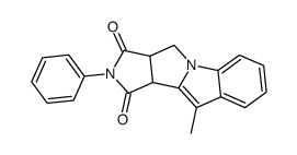 8a,9-dihydro-5-methyl-7-phenyl-5H-pyrrolo<3',4':3,4>pyrrolo<1,2-a>indole-6,8(5bH,7H)-dione Structure
