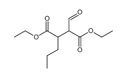 3-Propyl-2-formyl-bernsteinsaeure-diethylester Structure