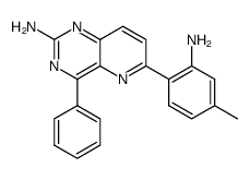 4-phenyl-6-(2-amino-4-methylphenyl)pyrido[3,2-d]pyrimidin-2-ylamine结构式