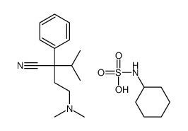4-(Dimethylamino)-2-isopropyl-2-phenylvaleronitrile cyclamate结构式