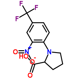 1-[2-NITRO-4-(TRIFLUOROMETHYL)PHENYL]-2-PYRROLIDINECARBOXYLIC ACID picture