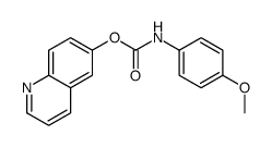 quinolin-6-yl N-(4-methoxyphenyl)carbamate Structure