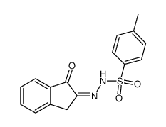 toluene-4-sulfonic acid-(1-oxo-indan-2-ylidenehydrazide)结构式