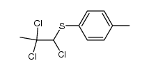 p-tolyl(1,2,2-trichloropropyl)sulfane结构式