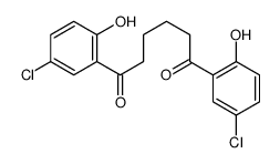 1,6-bis(5-chloro-2-hydroxyphenyl)hexane-1,6-dione结构式