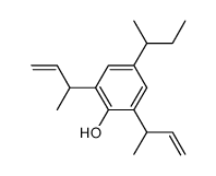 4-sec-Butyl-2,6-bis-(1-methyl-allyl)-phenol Structure