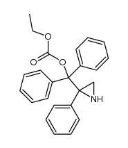 diphenyl(2-phenylaziridin-2-yl)methyl ethyl carbonate结构式