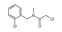 2-chloro-N-(2-chlorobenzyl)-N-methylacetamide结构式