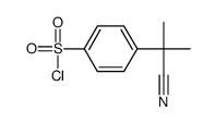 4-(2-cyanopropan-2-yl)benzenesulfonyl chloride Structure