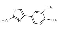 4-(3,4-二甲基苯基)噻唑-2-胺结构式