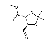 (4R,5R)-methyl 5-formyl-2,2-dimethyl-1,3-dioxolane-4-carboxylate Structure