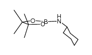 2-cyclohexylamino-4,4,5,5-tetramethyl-1,3-dioxaborolane Structure