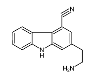 2-(2-aminoethyl)-9H-carbazole-4-carbonitrile Structure