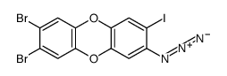2-azido-3-iodo-7,8-dibromodibenzo-1,4-dioxin Structure