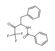 (3RS)-2-oxo-4-phenyl-3-(phenylcarbonyl)amino-1,1,1-trifluorobutane Structure