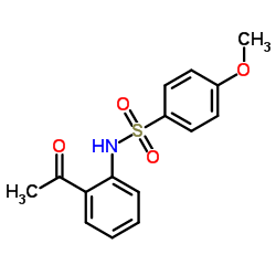 N-(2-Acetylphenyl)-4-methoxybenzenesulfonamide结构式