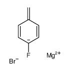 magnesium,1-fluoro-4-methanidylbenzene,bromide Structure