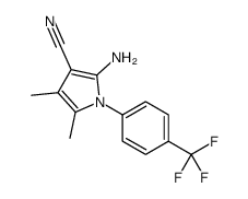2-Amino-4,5-dimethyl-1-[4-(trifluoromethyl)phenyl]-1H-pyrrole-3-c arbonitrile Structure
