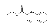 ethyl 2-phenylthiobut-3-enoate结构式