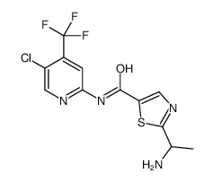 2-(1-AMINOETHYL)-N-(5-CHLORO-4-(TRIFLUOROMETHYL)PYRIDIN-2-YL)THIAZOLE-5-CARBOXAMIDE structure