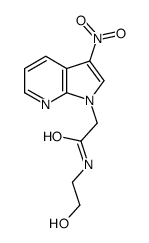 N-(2-hydroxyethyl)-2-(3-nitropyrrolo[2,3-b]pyridin-1-yl)acetamide Structure