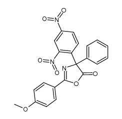 4-(2,4-dinitrophenyl)-2-(4-methoxyphenyl)-4-phenyl-5(4H)-oxazolone Structure