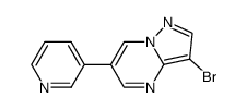 3-bromo-6-pyridin-3-ylpyrazolo[1,5-a]pyrimidine Structure