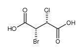 threo-2-Brom-3-chlor-bernsteinsaeure Structure