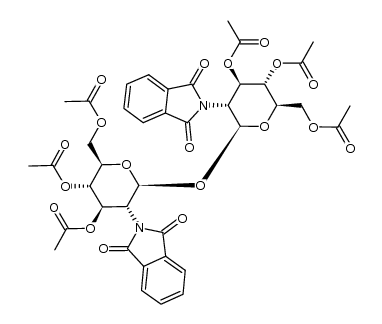 3,4,6,3',4',6'-hexa-O-acetyl-2,2'-dideoxy-2,2'-diphthalimido-β,β-trehalose Structure