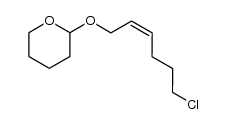 (Z)-2-((6-chlorohex-2-en-1-yl)oxy)tetrahydro-2H-pyran结构式