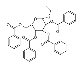 b-D-Glucopyranoside, ethyl 1-thio-, 2,3,4,6-tetrabenzoate Structure