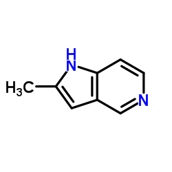 2-甲基-1H-吡咯并[3,2-c]吡啶结构式