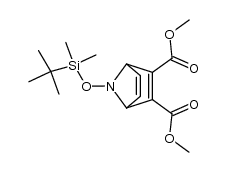 dimethyl N-((tert-butyldimethylsilyl)oxy)-7-azabicyclo[2.2.1]hepta-2,5-diene-2,3-dicarboxylate结构式