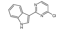 3-(4-氯-2-嘧啶基)-1H-吲哚结构式