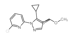 1-(6-氯吡啶-2-基)-5-环丙基吡唑-4-羧酸甲酯结构式