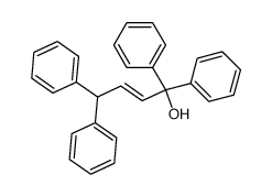 (E)-1,1,4,4-Tetraphenyl-but-2-en-1-ol Structure