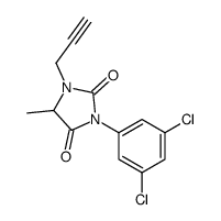 3-(3,5-dichlorophenyl)-5-methyl-1-prop-2-ynylimidazolidine-2,4-dione Structure