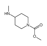 methyl 4-(methylamino)piperidine-1-carboxylate结构式