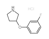 3-(3-氟苯氧基)吡咯烷盐酸盐结构式