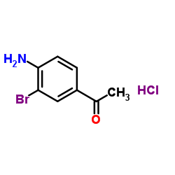 1-(4-Amino-3-bromophenyl)ethanone hydrochloride (1:1)结构式