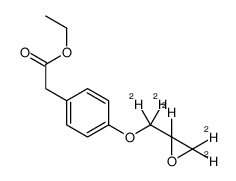 4-(2-Oxiranylmethoxy-d5)benzeneacetic Acid Ethyl Ester结构式