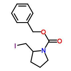 Benzyl 2-(iodomethyl)-1-pyrrolidinecarboxylate结构式