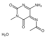5-ACETYLAMINO-6-AMINO-3-METHYLURACIL, HYDRATE结构式