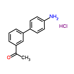 1-(4'-Amino-3-biphenylyl)ethanone hydrochloride (1:1) Structure